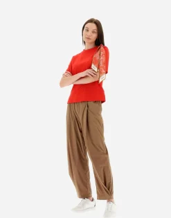 Herno T-Shirt In Superfine Cotton Stretch With Bubble Scarf