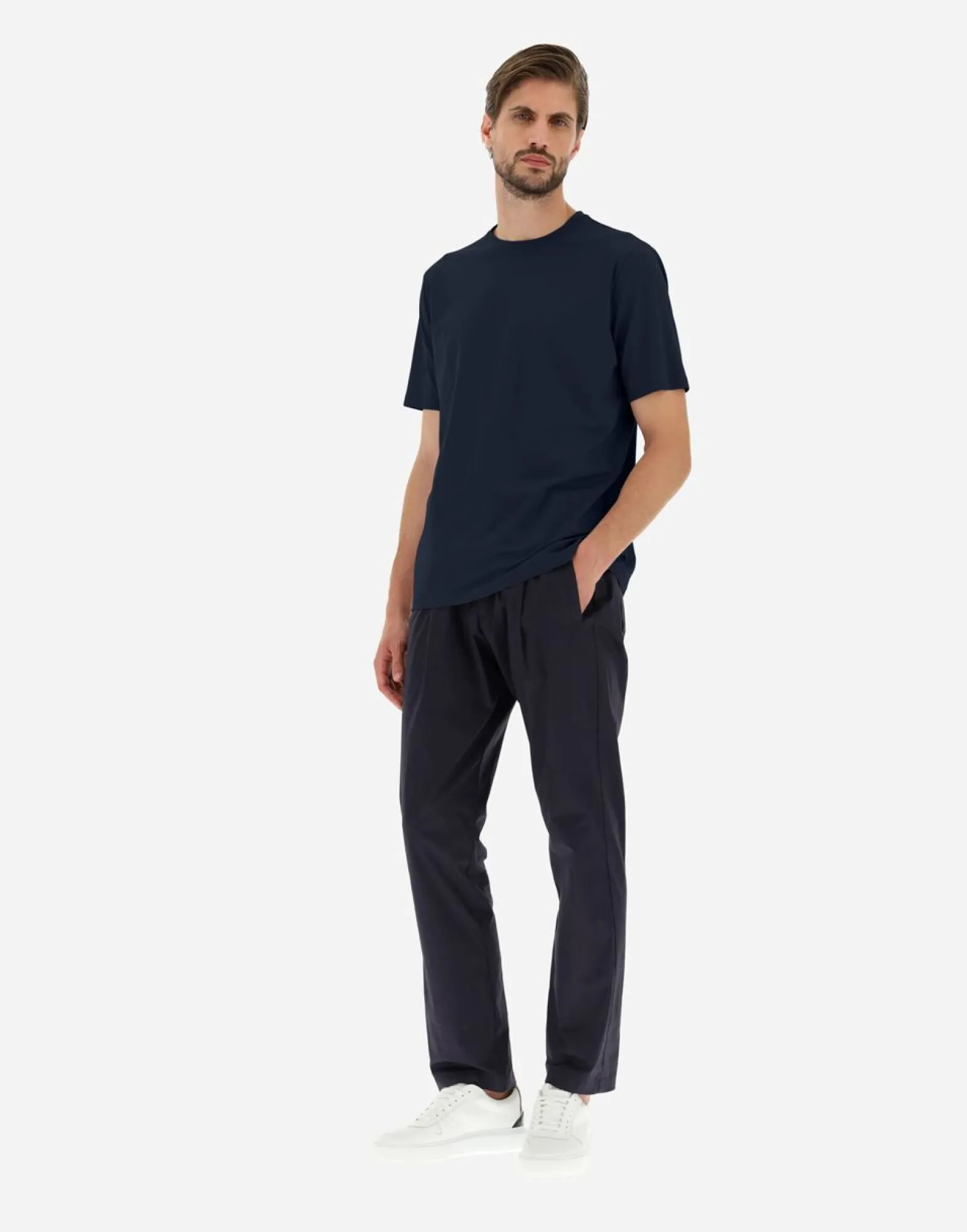Herno T-Shirt In Superfine Cotton Stretch