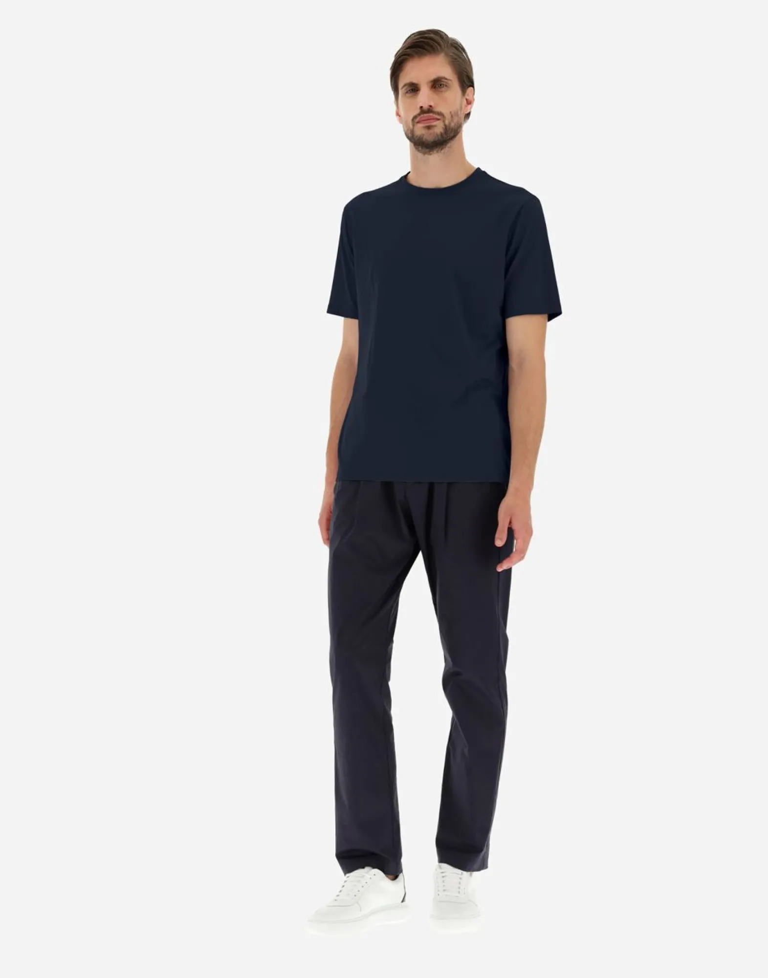 Herno T-Shirt In Superfine Cotton Stretch