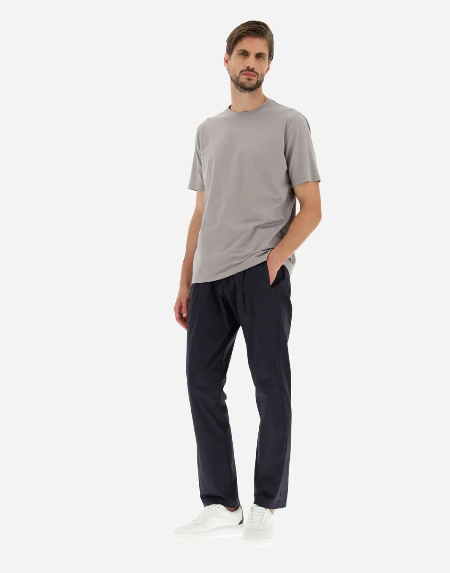 Herno T-Shirt In Superfine Cotton Stretch
