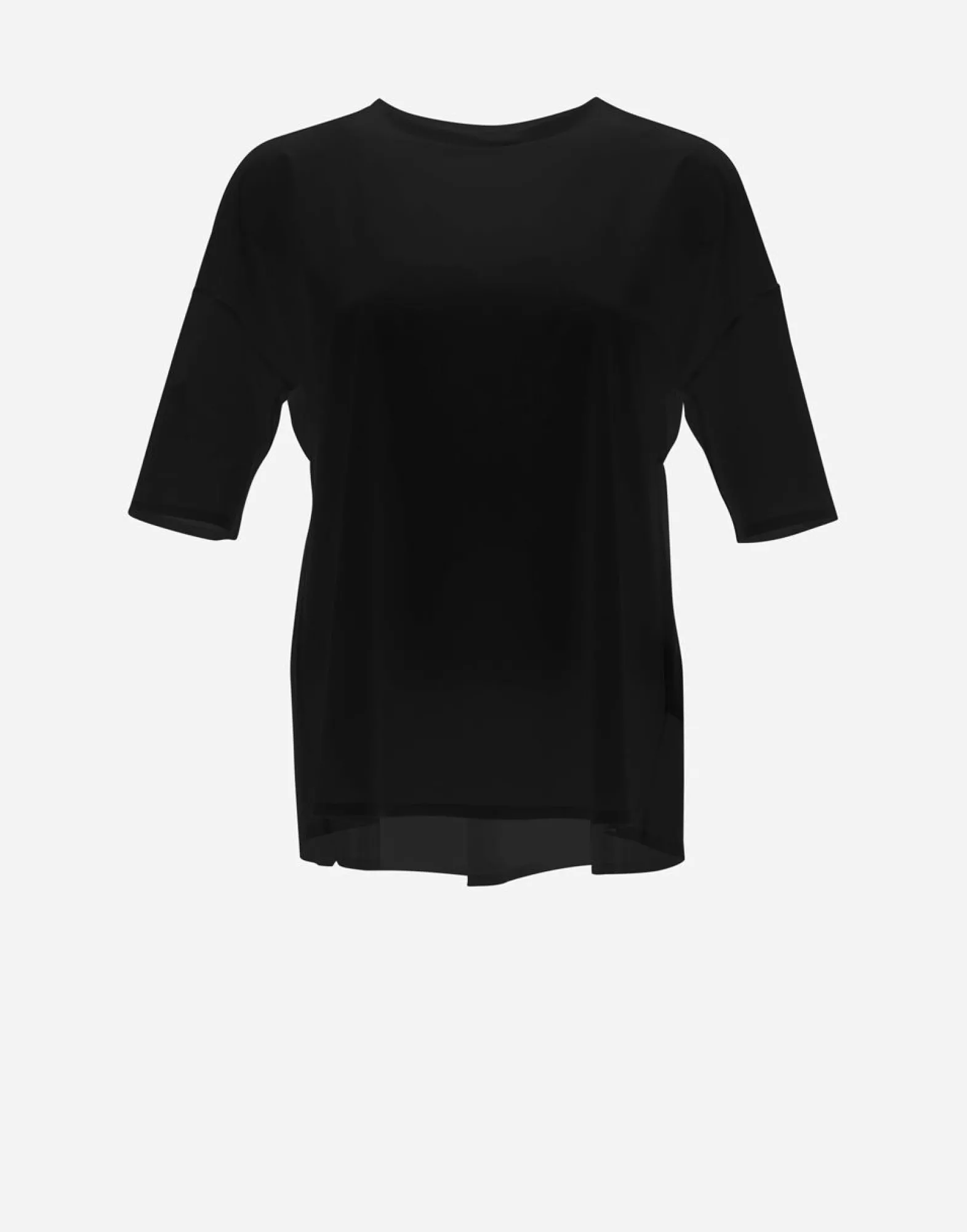 Herno T-Shirt With Three-Quarter Sleeves In Spring Ultralight Scuba