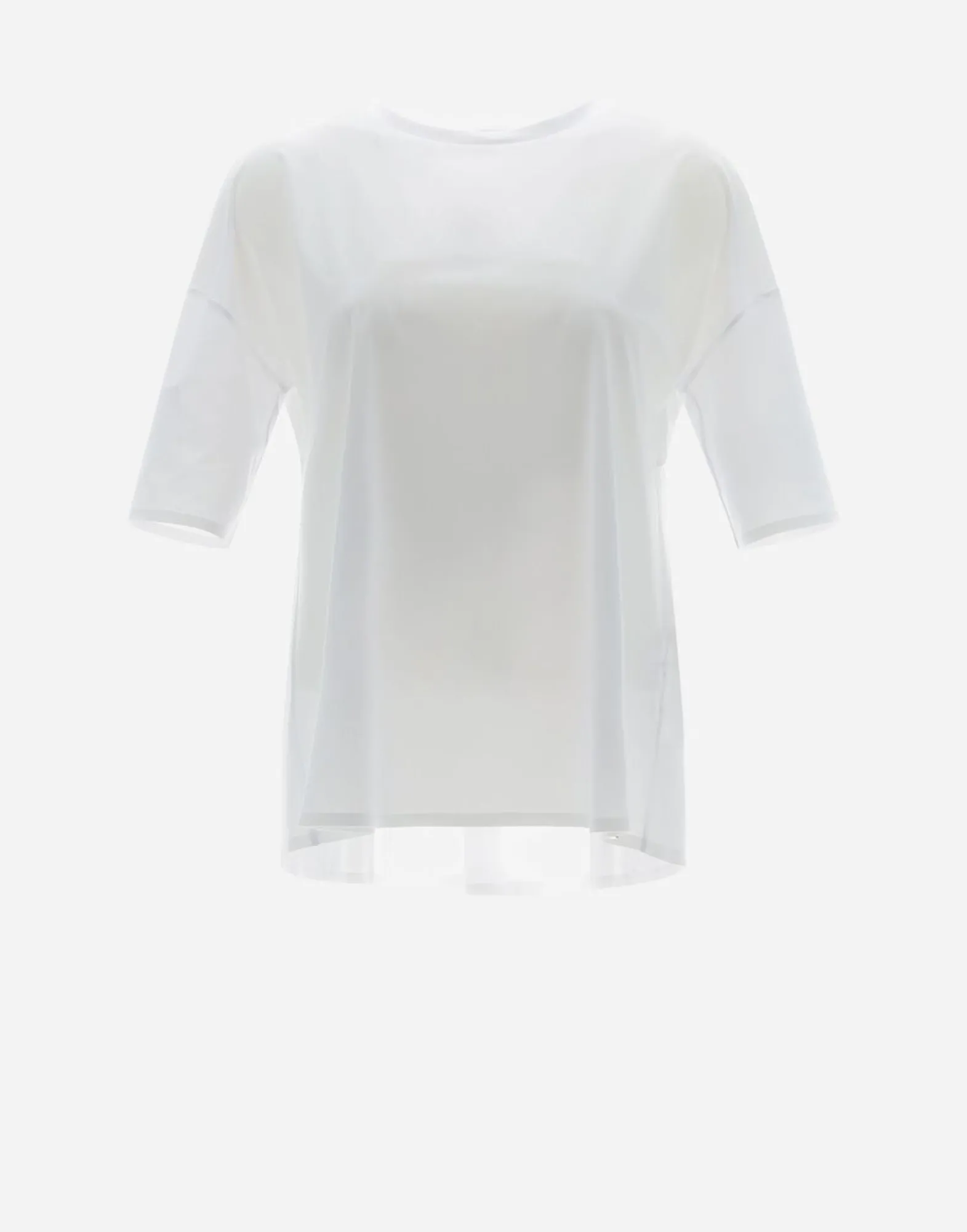 Herno T-Shirt With Three-Quarter Sleeves In Spring Ultralight Scuba
