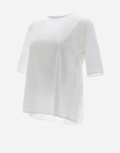 Herno T-Shirt With Three-Quarter Sleeves In Spring Ultralight Scuba