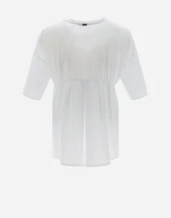 Herno T-Shirt With Three-Quarter Sleeves In Spring Ultralight Scuba