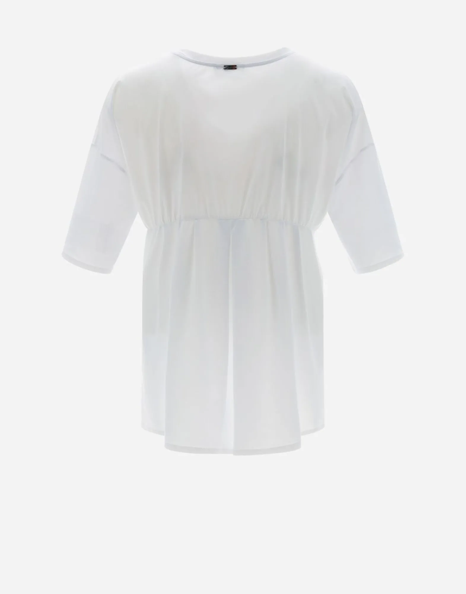 Herno T-Shirt With Three-Quarter Sleeves In Spring Ultralight Scuba