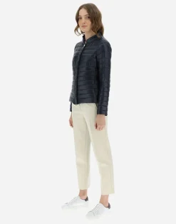 Herno Ultralight Nylon Slim Jacket With Collar