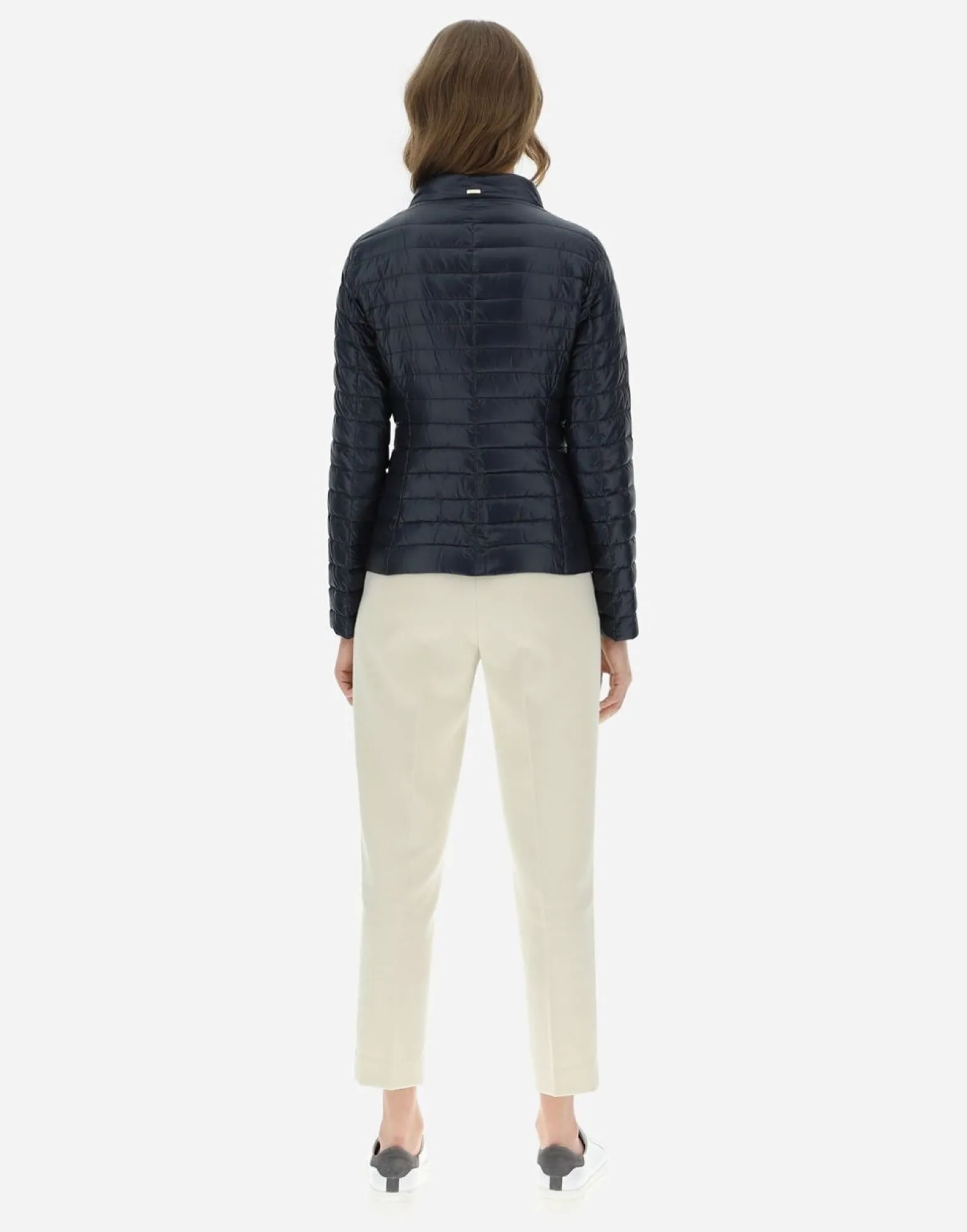 Herno Ultralight Nylon Slim Jacket With Collar