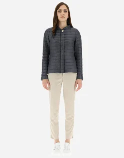 Herno Ultralight Nylon Slim Jacket With Collar