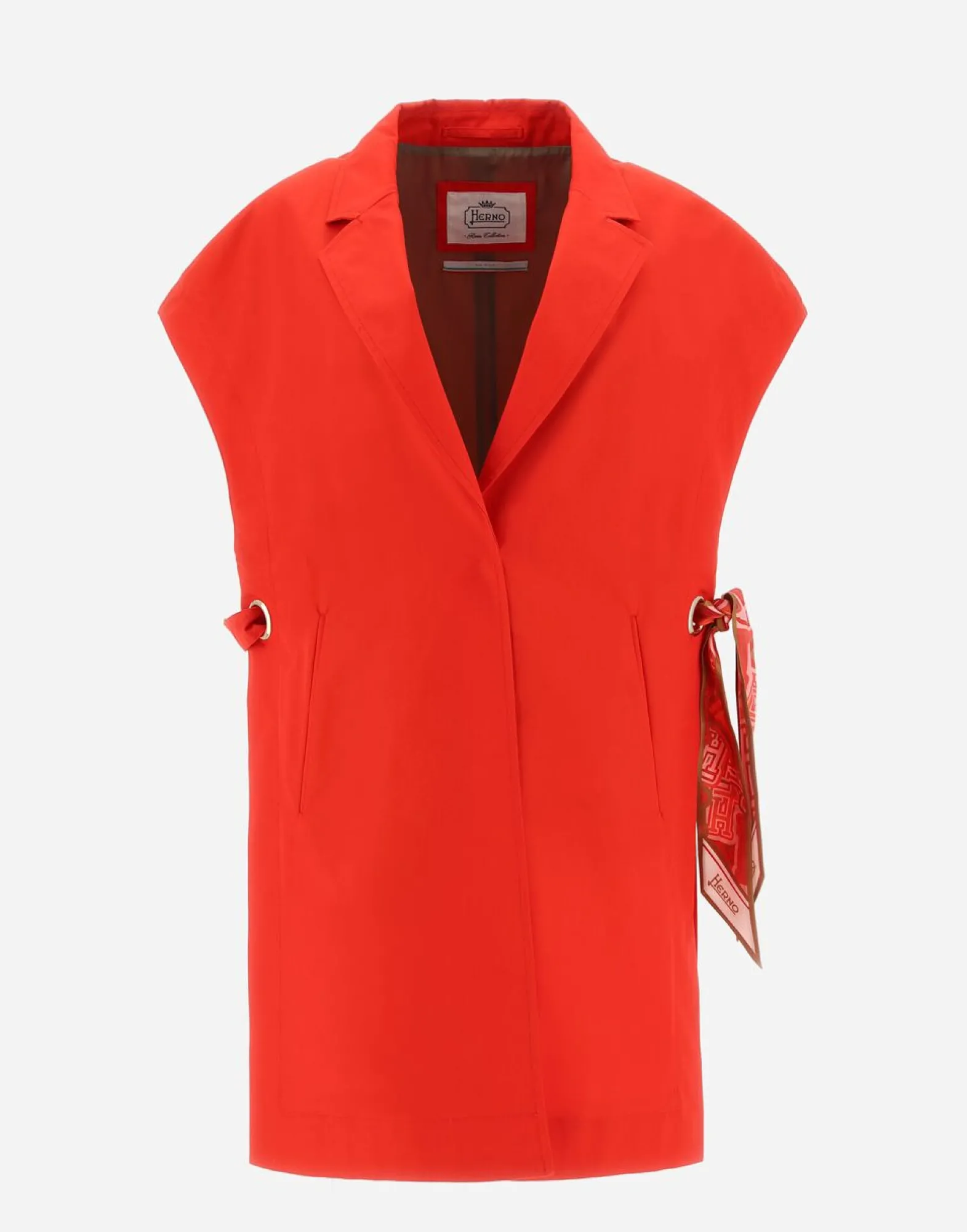 Herno Waistcoat In Delon With Scarf