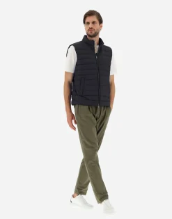 Herno Waistcoat In Nuage With Monogram Detailing