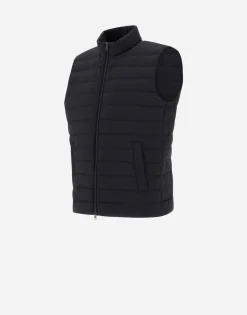 Herno Waistcoat In Nuage With Monogram Detailing