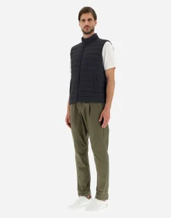 Herno Waistcoat In Nuage With Monogram Detailing