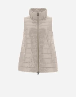 Herno Waistcoat In Nylon Ultralight & New Techno Taffeta