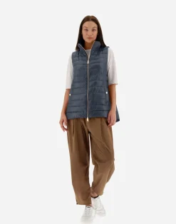 Herno Waistcoat In Nylon Ultralight & New Techno Taffeta