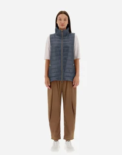 Herno Waistcoat In Nylon Ultralight & New Techno Taffeta