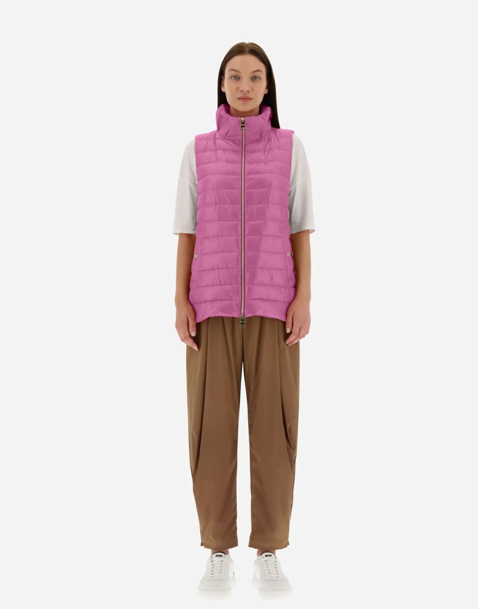 Herno Waistcoat In Nylon Ultralight & New Techno Taffeta