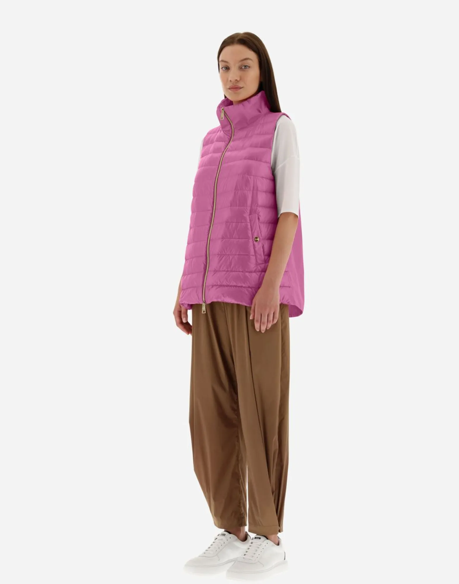 Herno Waistcoat In Nylon Ultralight & New Techno Taffeta