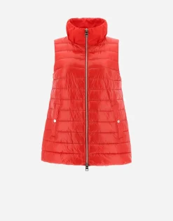 Herno Waistcoat In Nylon Ultralight & New Techno Taffeta