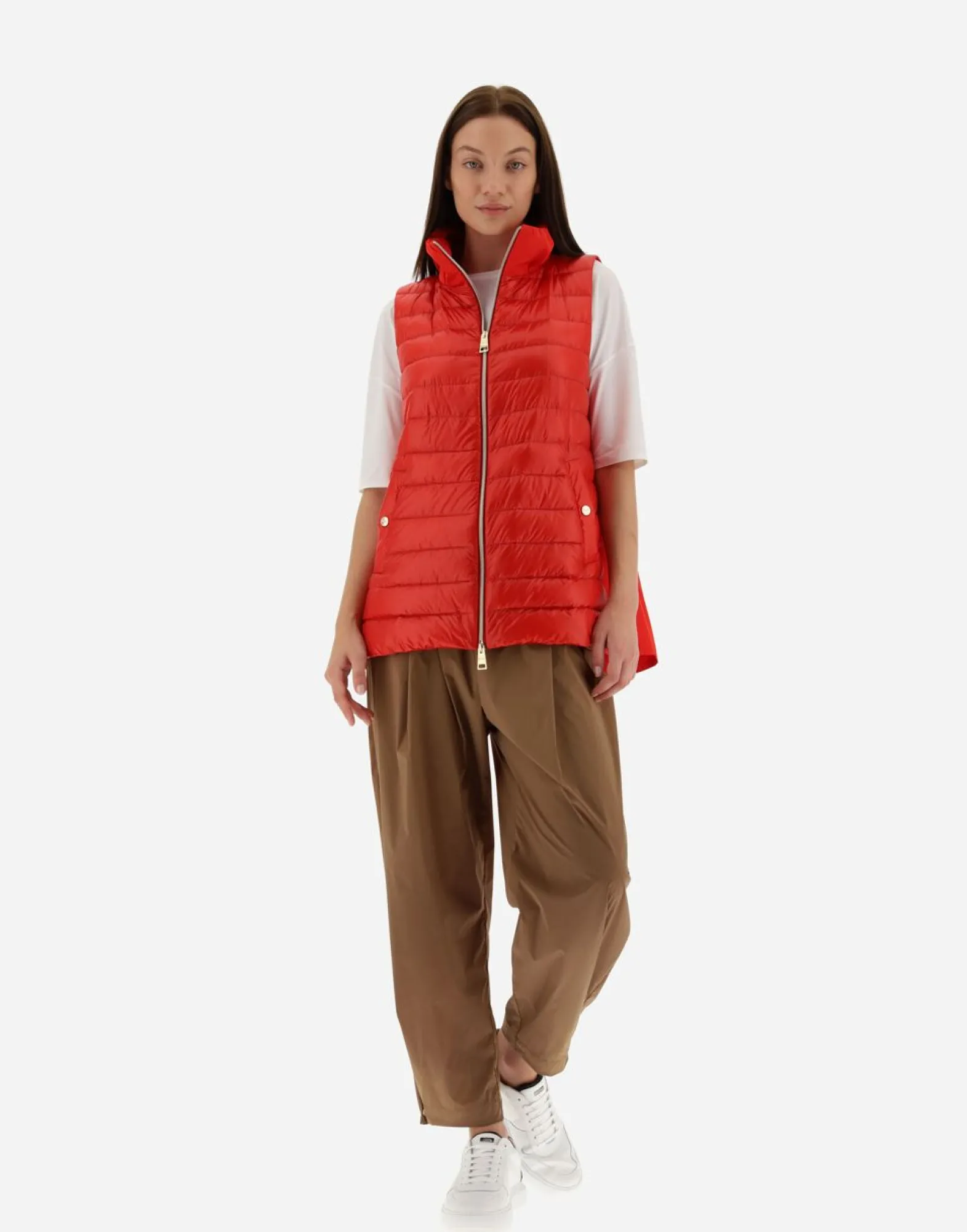 Herno Waistcoat In Nylon Ultralight & New Techno Taffeta