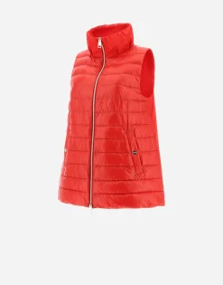 Herno Waistcoat In Nylon Ultralight & New Techno Taffeta