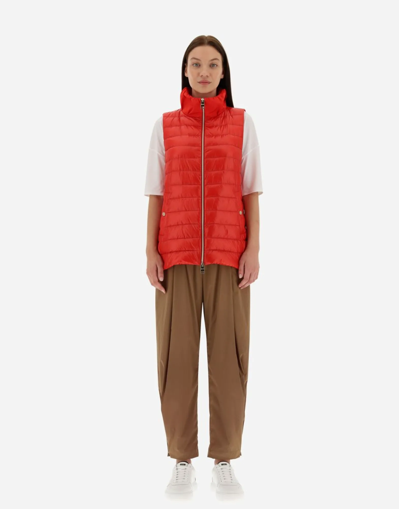 Herno Waistcoat In Nylon Ultralight & New Techno Taffeta