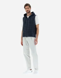 Herno Waistcoat In Nylon Ultralight & Fleece