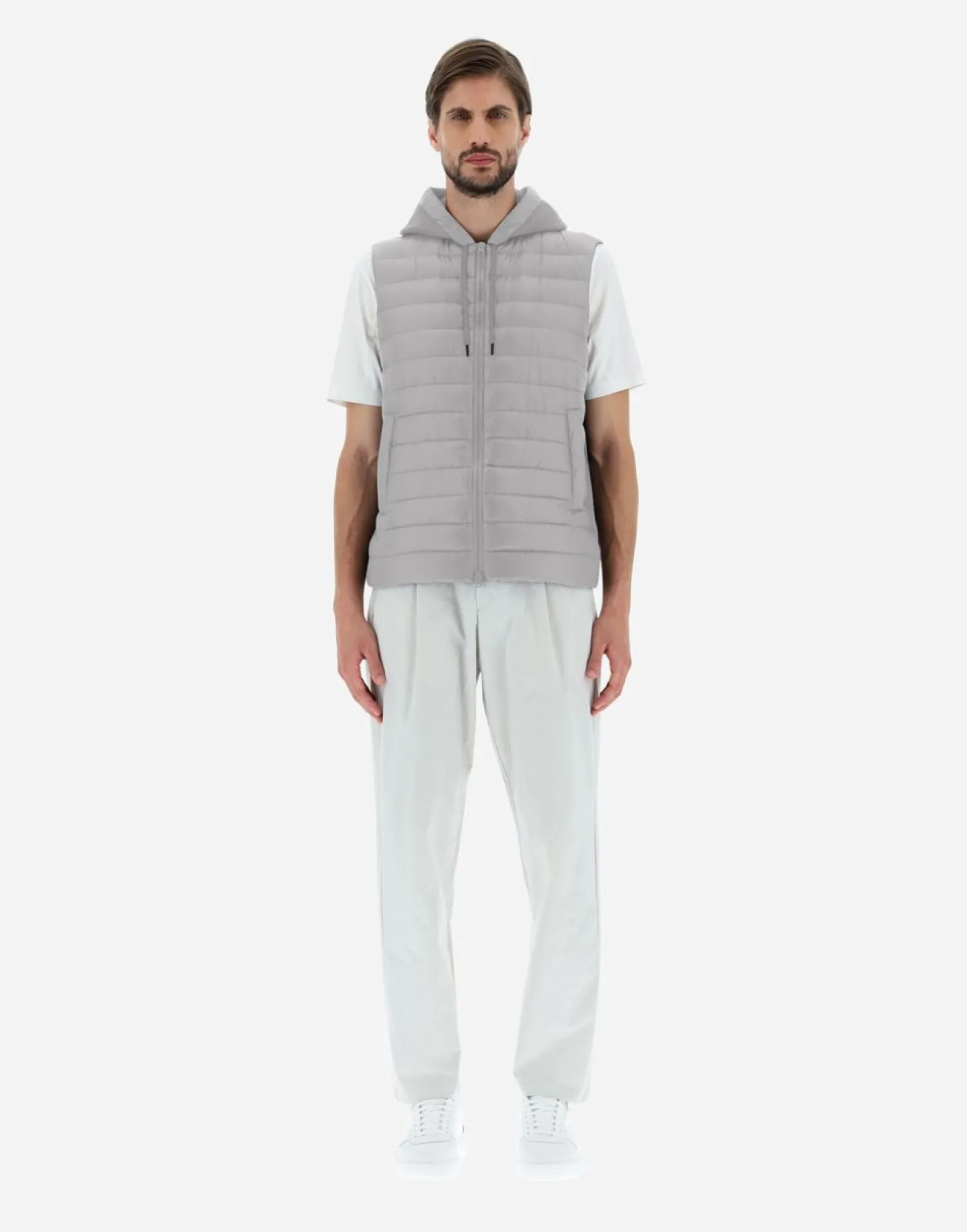 Herno Waistcoat In Nylon Ultralight & Fleece