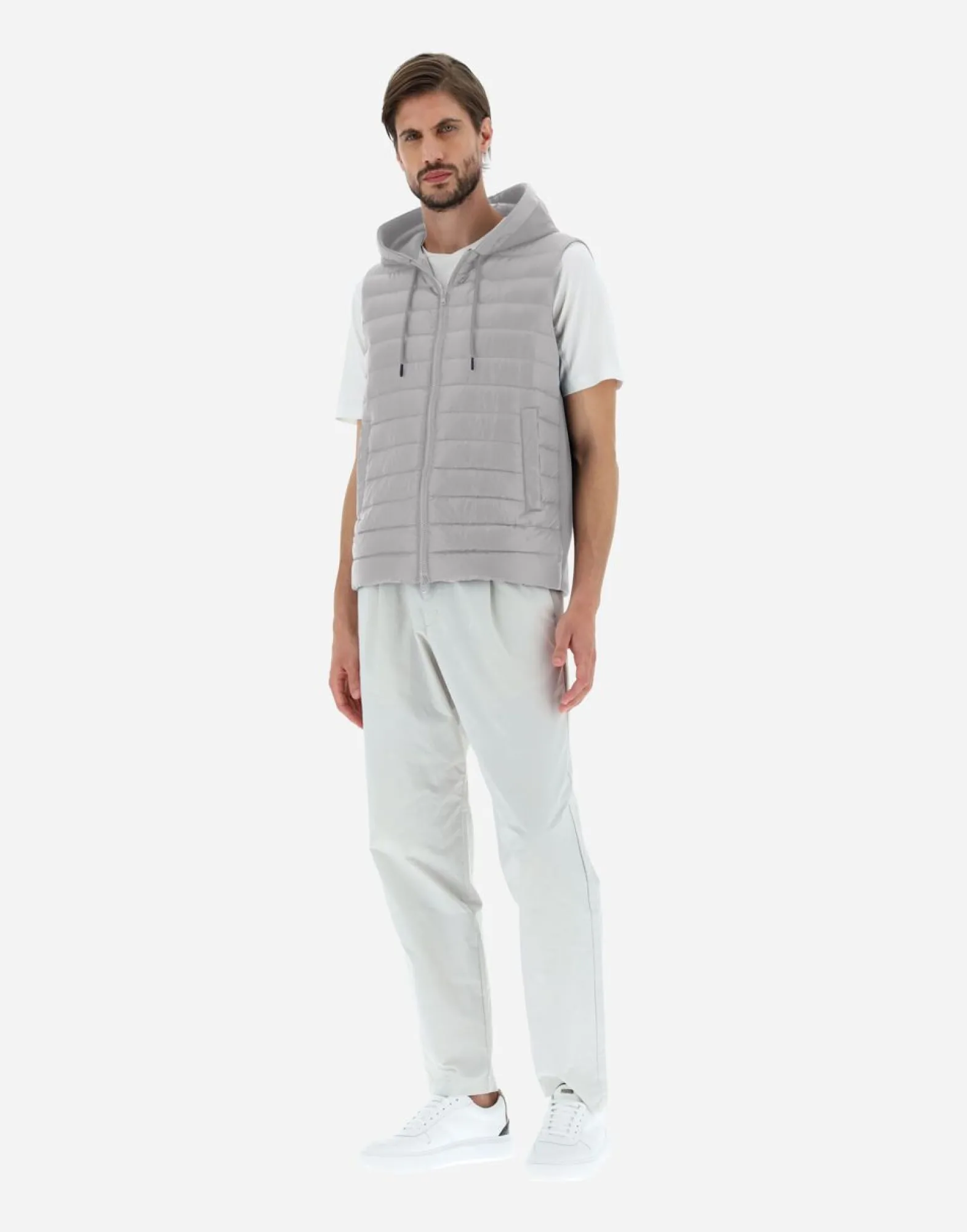 Herno Waistcoat In Nylon Ultralight & Fleece