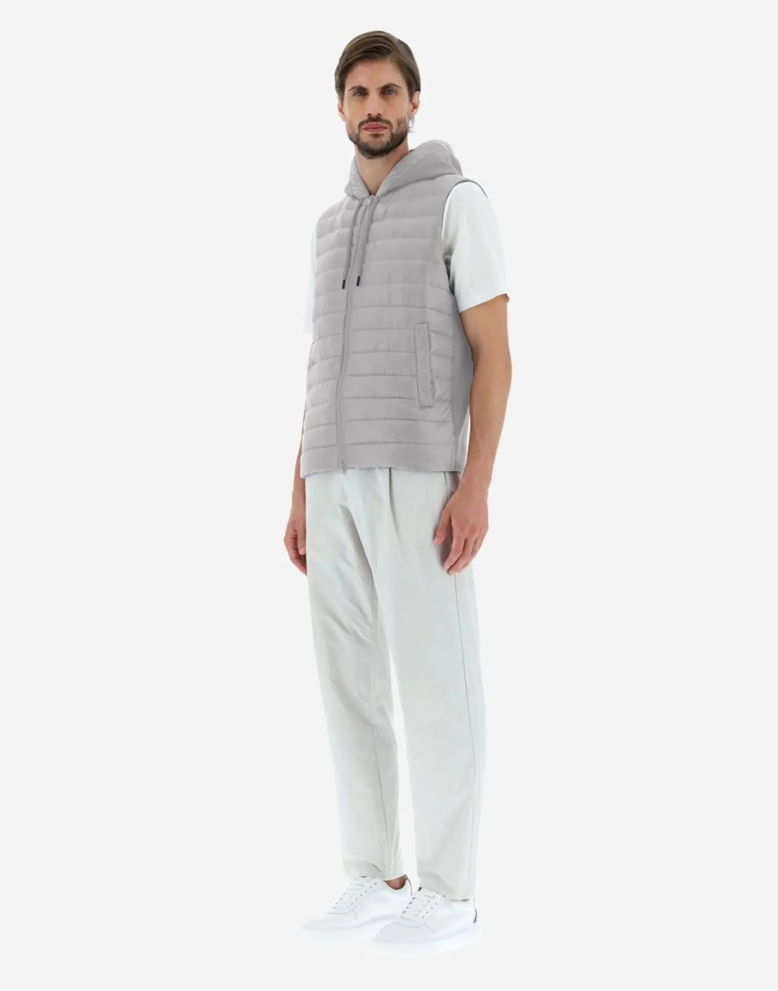 Herno Waistcoat In Nylon Ultralight & Fleece