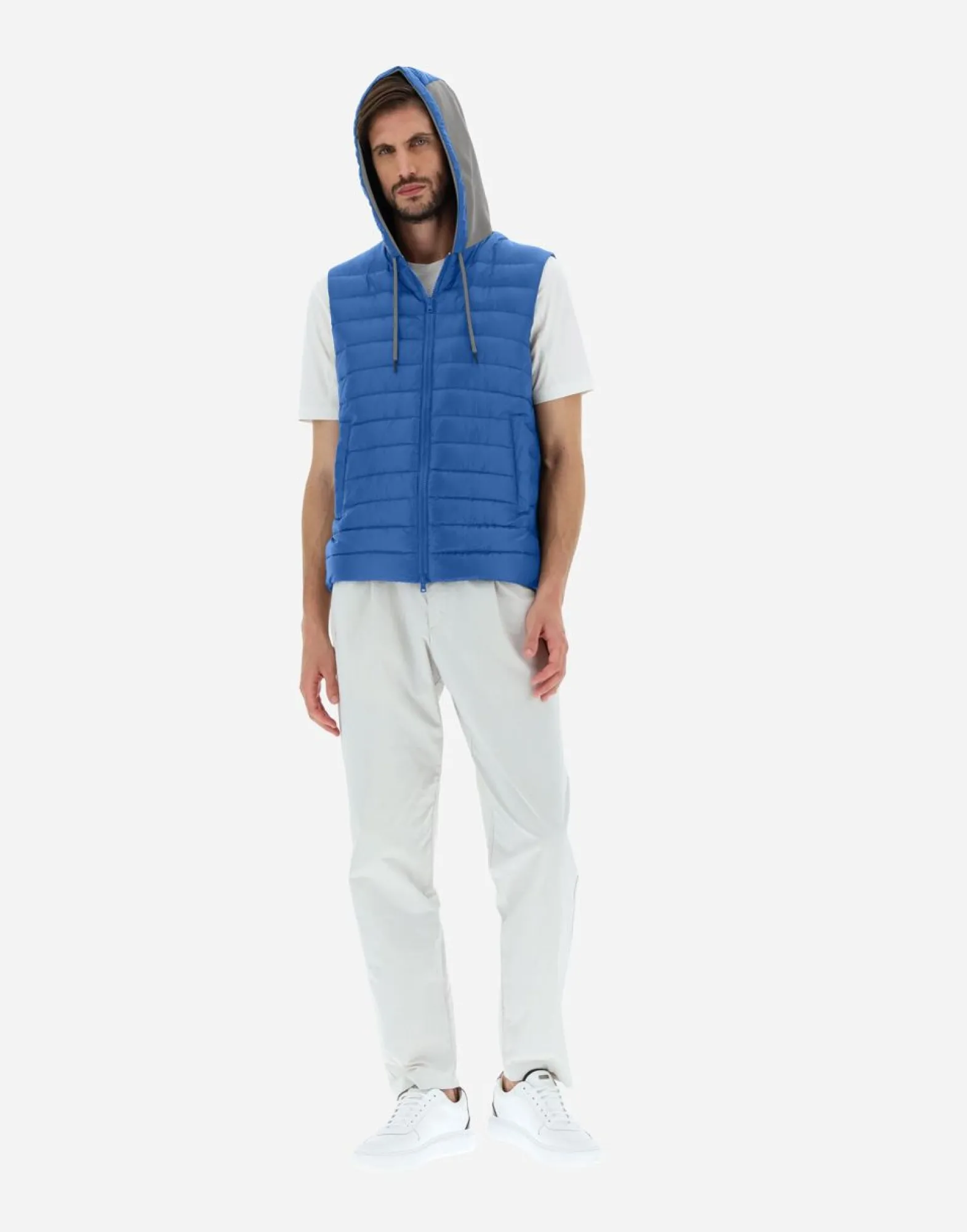 Herno Waistcoat In Nylon Ultralight & Fleece