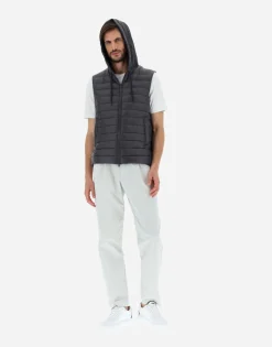 Herno Waistcoat In Nylon Ultralight & Fleece