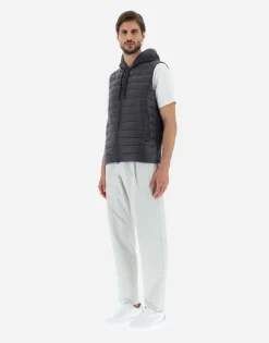 Herno Waistcoat In Nylon Ultralight & Fleece