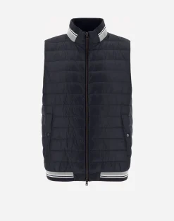 Herno Waistcoat In Nylon Ultralight & Knit