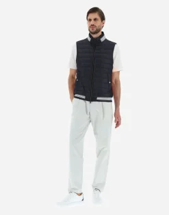 Herno Waistcoat In Nylon Ultralight & Knit