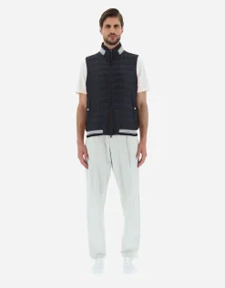 Herno Waistcoat In Nylon Ultralight & Knit