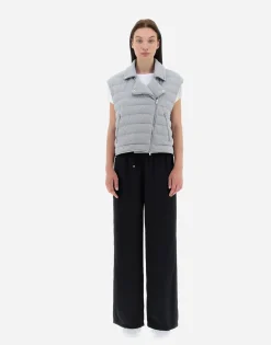 Herno Waistcoat In Shiny Rock
