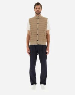 Herno Waistcoat In Silk Wool & Nuage