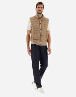 Herno Waistcoat In Silk Wool & Nuage